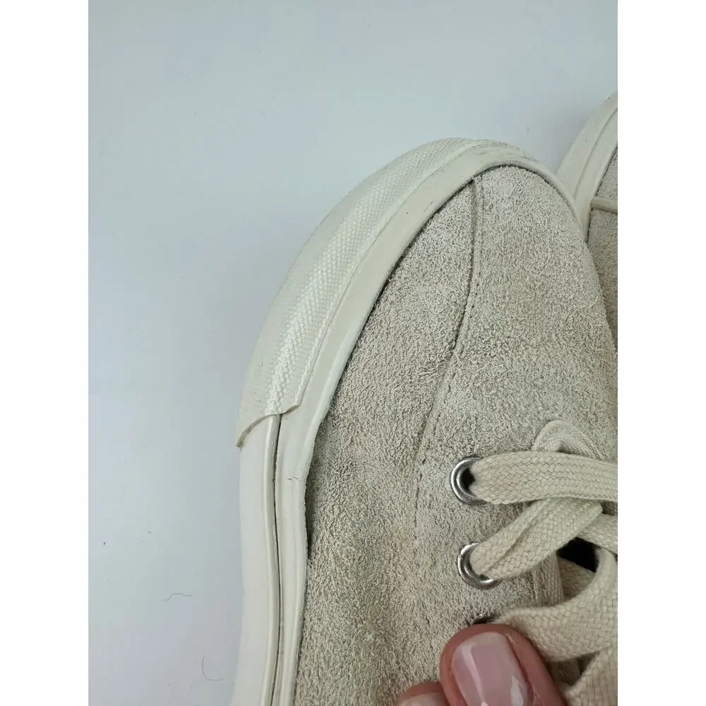SWC Stepney Workers Club Dellow Suede Low Top Sneakers Beige Casual Size 38